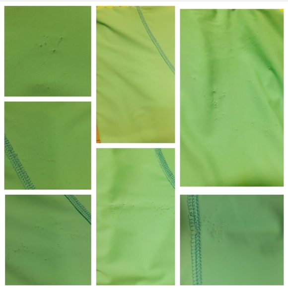 Capelle yellow green fish print men swim trunk size 2XL - Picture 11 of 11